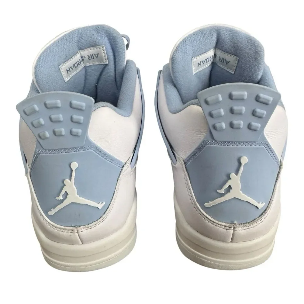 Nike Air Jordan 4 Retro Wmns 11/M 9.5 HV0823-100 White Alumin Blue Forget Me Not